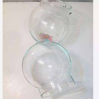 شیشه گوی موزیکال سایز کوچک دهنه 6 اصل شفاف