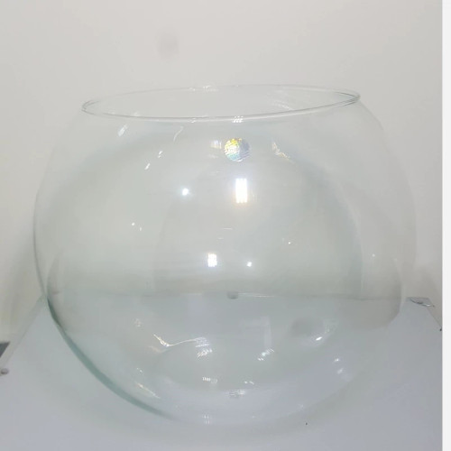 تنگ ماهی گلدان شیشه ای بزرگ اصل و شفاف